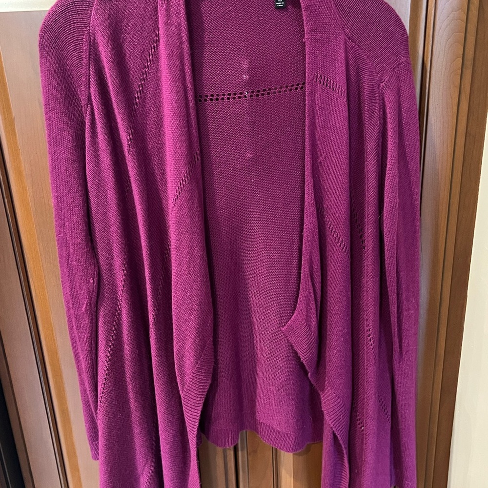 The Limited Magenta Open-Front Cardigan